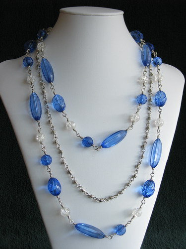 Blast of blue necklace