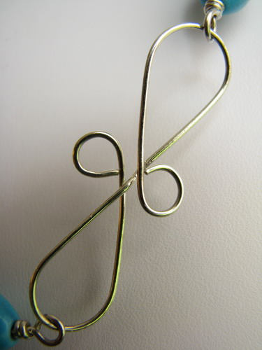 Shaped wire close-up